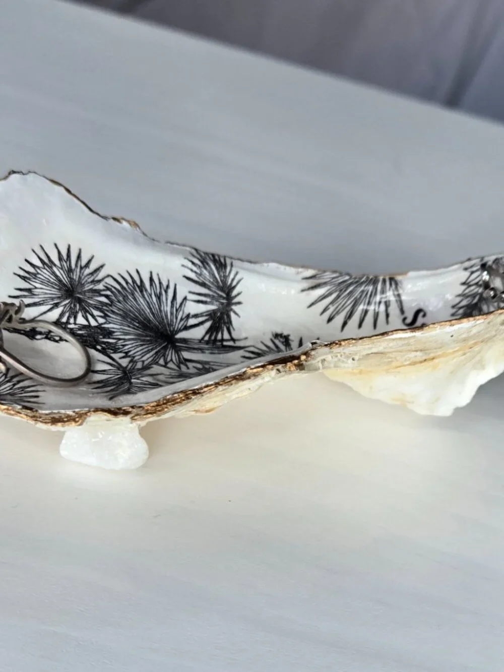 Small hand crafted ring/earring dish or paper clip dish